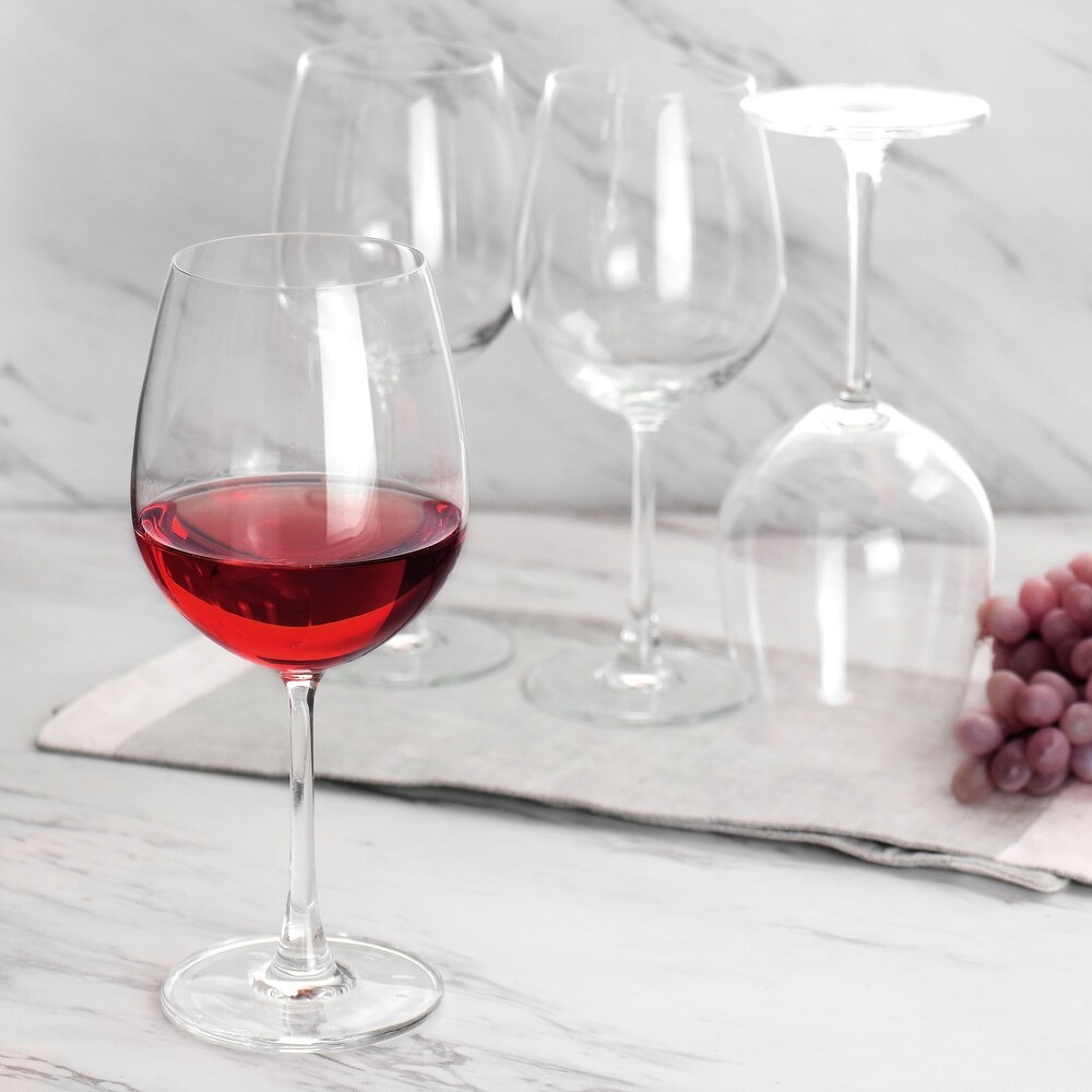 Martha Stewart Everyday 4 Piece 20oz Red Wine Glass Set