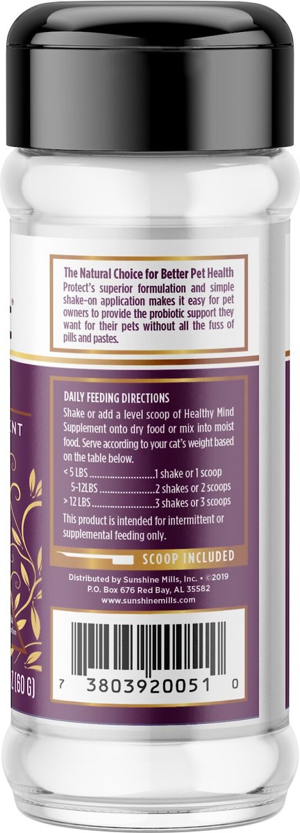 Veterinary Select Protect Healthy Mind Probiotic Cat Supplement， 2.12-oz jar