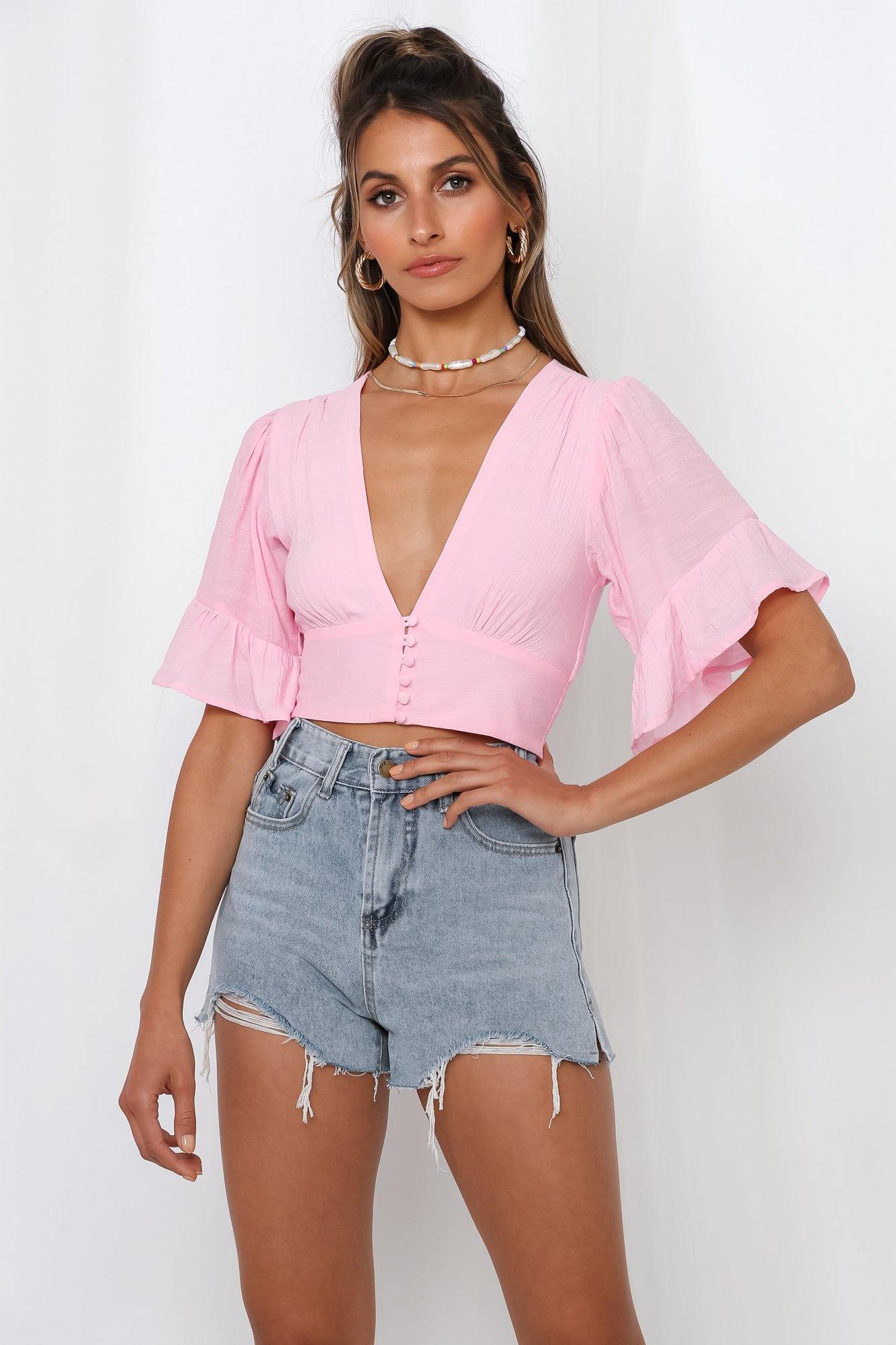 No Time For Drama Top Pink