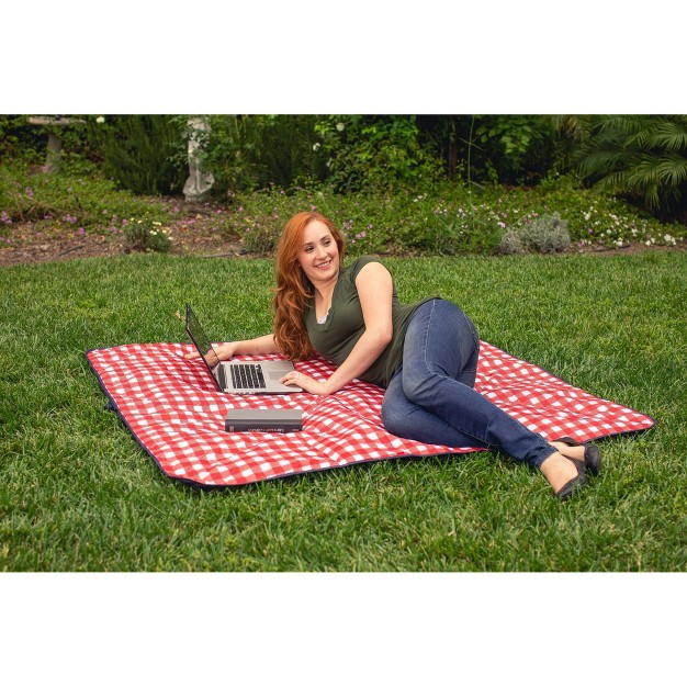 Picnic Time Vista Outdoor Picnic Blanket Red