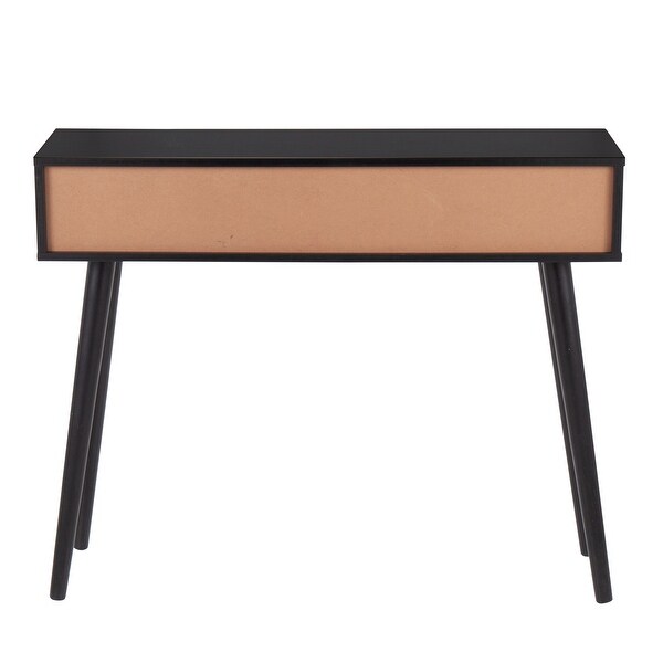 Ailani Console Table with Rattan Accents