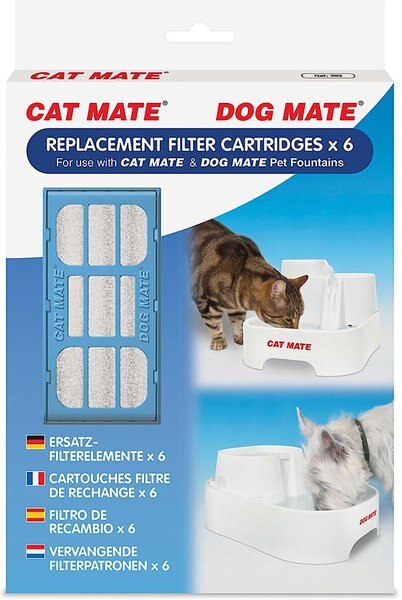 Cat Mate Replacement Filter Cartridges for Cat Mate and Dog Mate Fountains