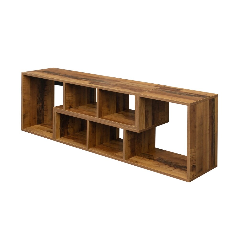 Double L Shaped TV Stand  Bookcase  Extendable   Twistable TV Cabinet