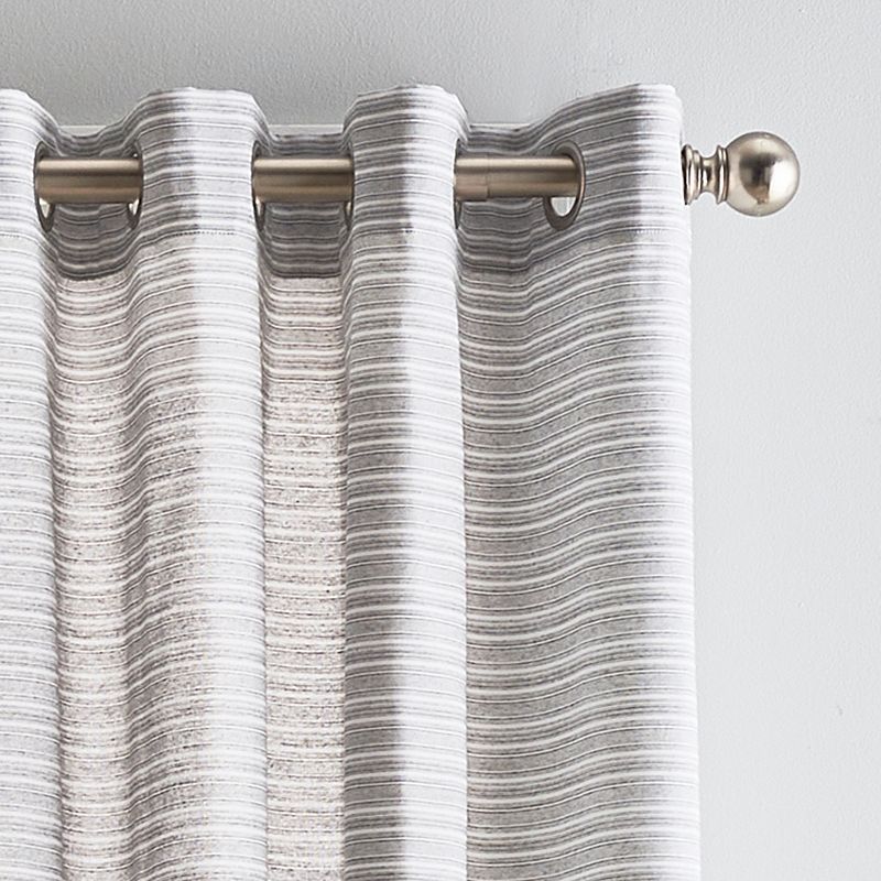 Peri Cargo Stripe Grommet 2-panel Window Curtain Set