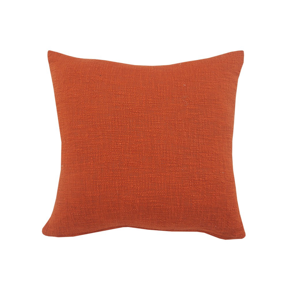 Ox Bay Solid Cinnamon Chevron Shag Throw Pillow, 20