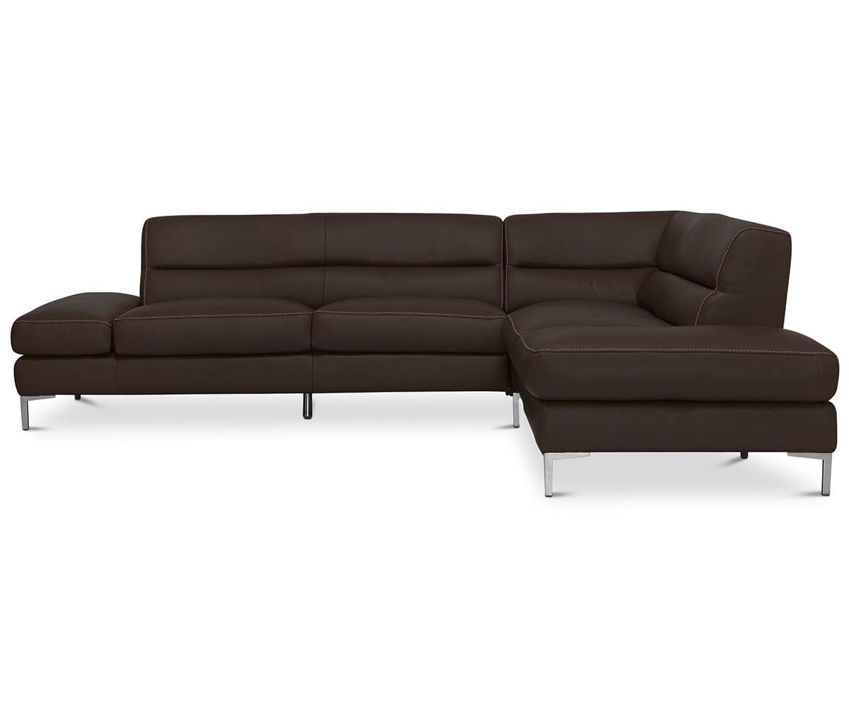 Campsis Leather Right Sectional