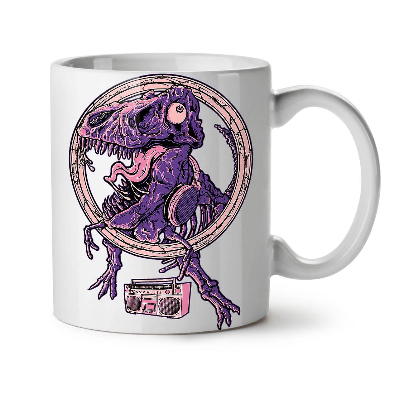 Music Dinosaur Animal NEW White Tea Coffee Ceramic Mug 11 oz | Wellcoda