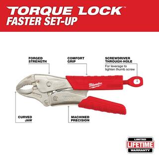 MW Torque Lock Curved Jaw Locking Pliers Set (2-Piece) 48-22-3402