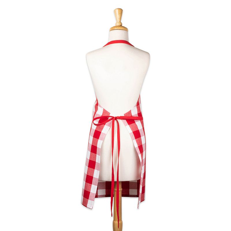 28 x 32 Red and White Buffalo Check Chef Apron