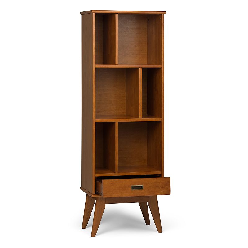 Simpli Home Draper Mid-Century Storage Bookshelf