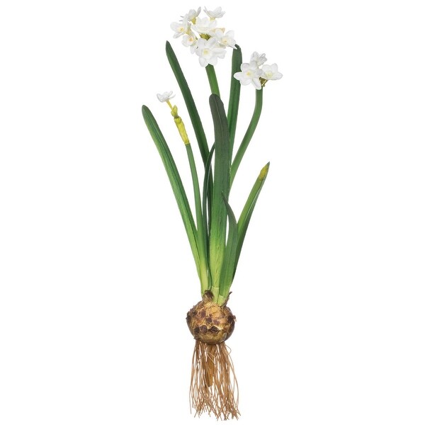 Sullivans Artificial Paperwhite With Bulb Stem 20H White