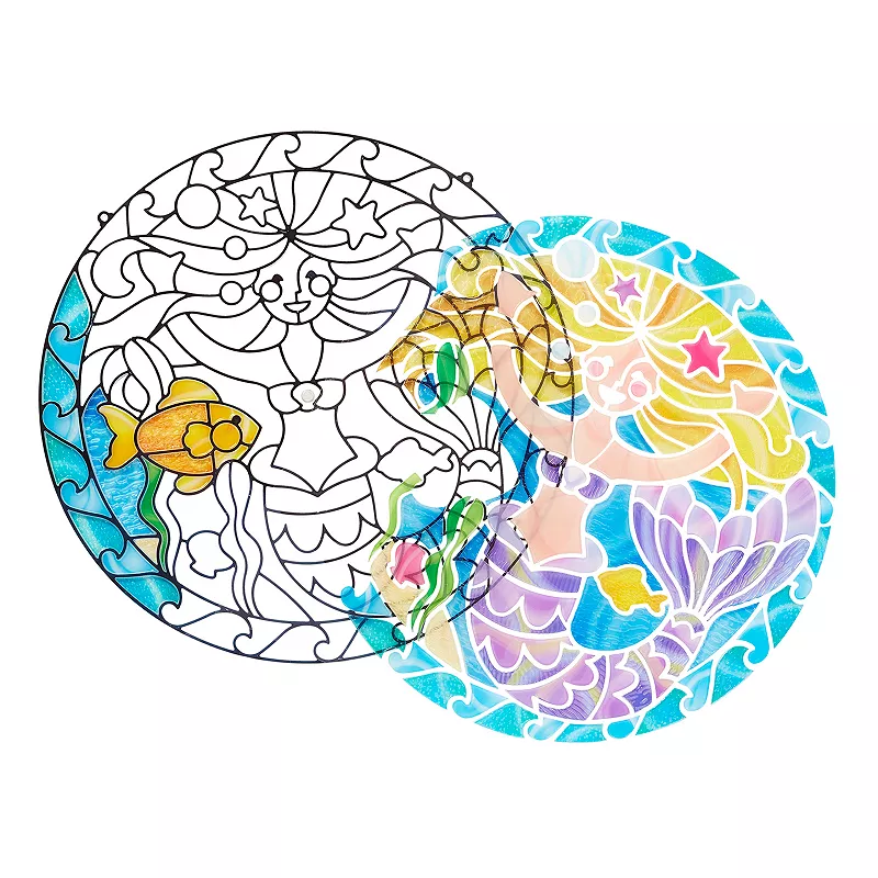 Melissa and Doug Stained Glass Made Easy Mermaid Set