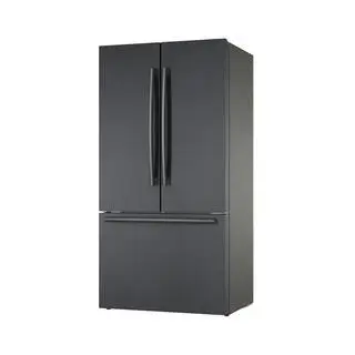 Bosch 800 Series 36 in. 21 cu. ft. Smart Counter Depth French Door Refrigerator in Black Stainless Steel Internal Water  Ice B36CT80SNB