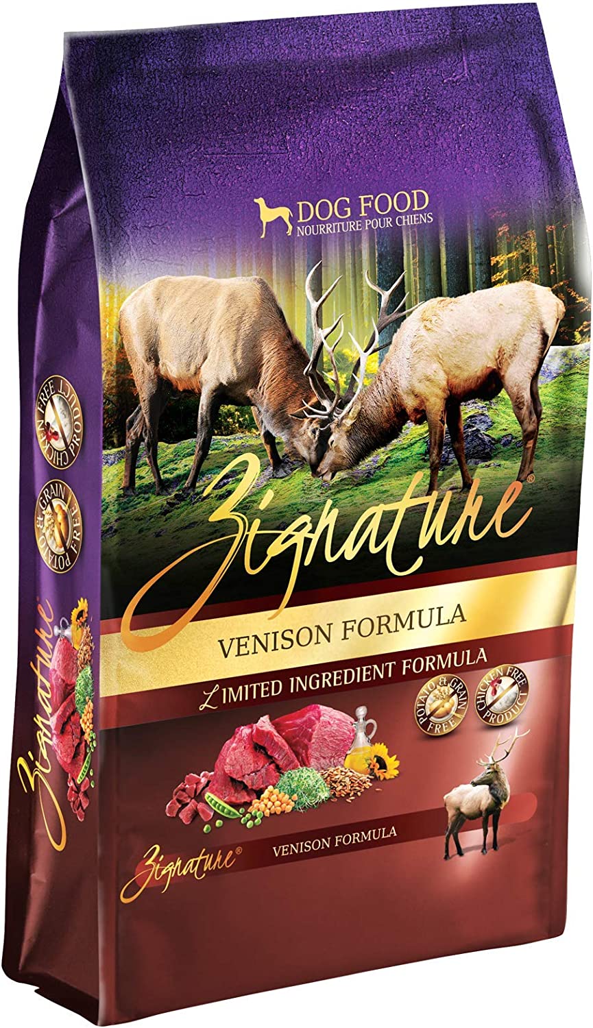 Zignature Venison Limited Ingredient Formula With Probiotics Dry Dog Food 25 Pound (Pack of 1)