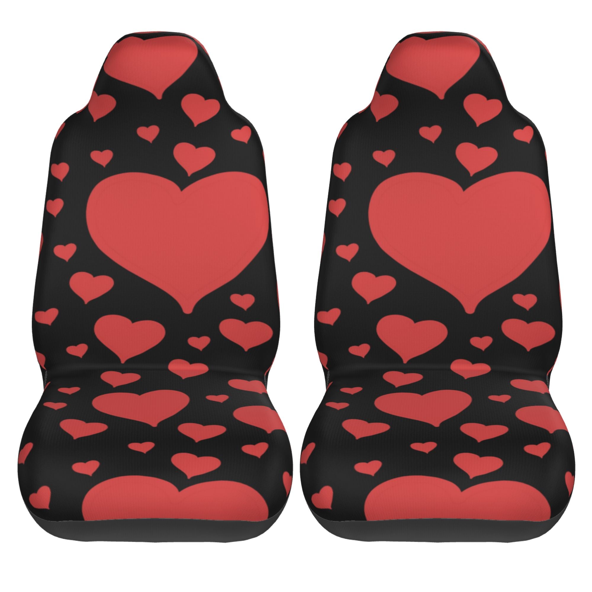 ZICANCN Car Seat Cover Poker Hearts Valentine Pink Car Front Seat Covers Protectors ， Automotive Seat Covers for Cars Trucks Suv