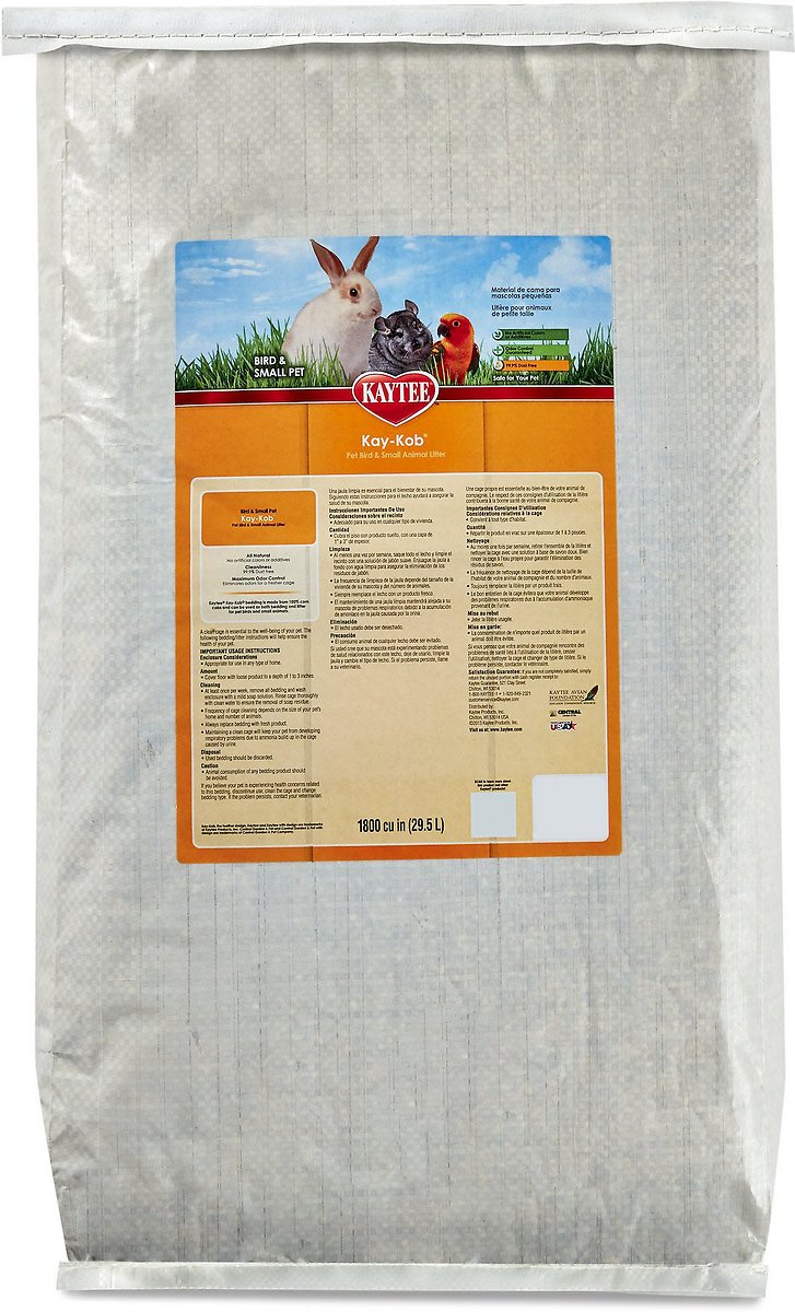 Kaytee Kay Kob Bird and Small Animal Natural Bedding and Litter， 25-lb bag