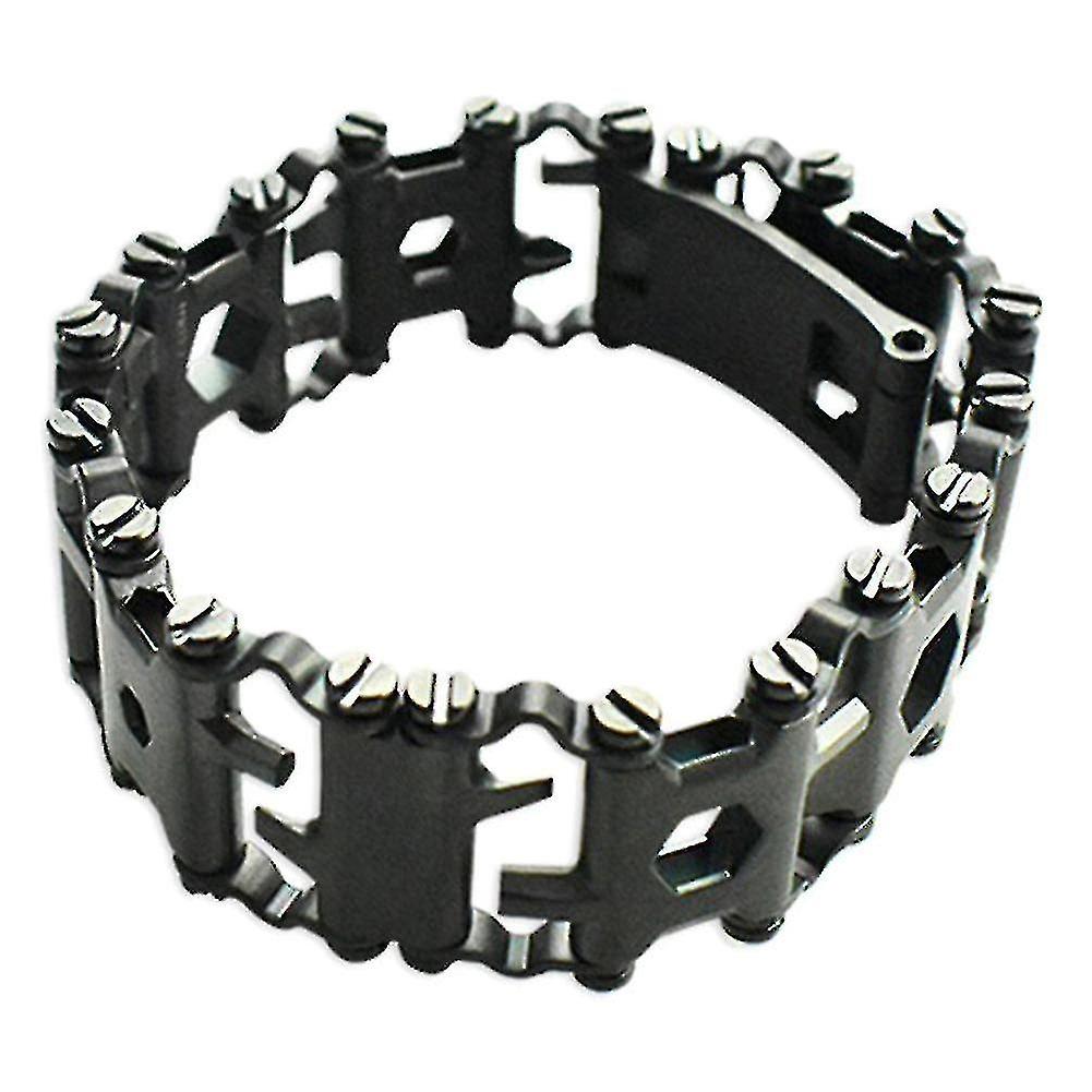 Multi-tools Bracelet 29-in-1 Multifunction Tool Stainless Steel Bracelet Screwdriver