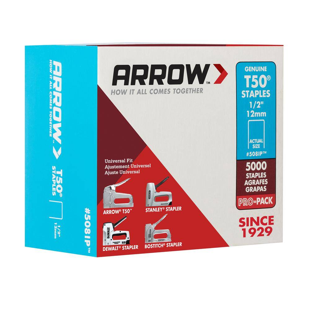 Arrow 12 in. Staples Industrial Pack 508IP