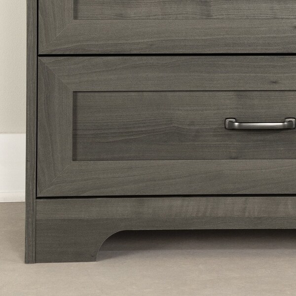 Prairie 2-Drawer Nightstand Gray - - 38045617