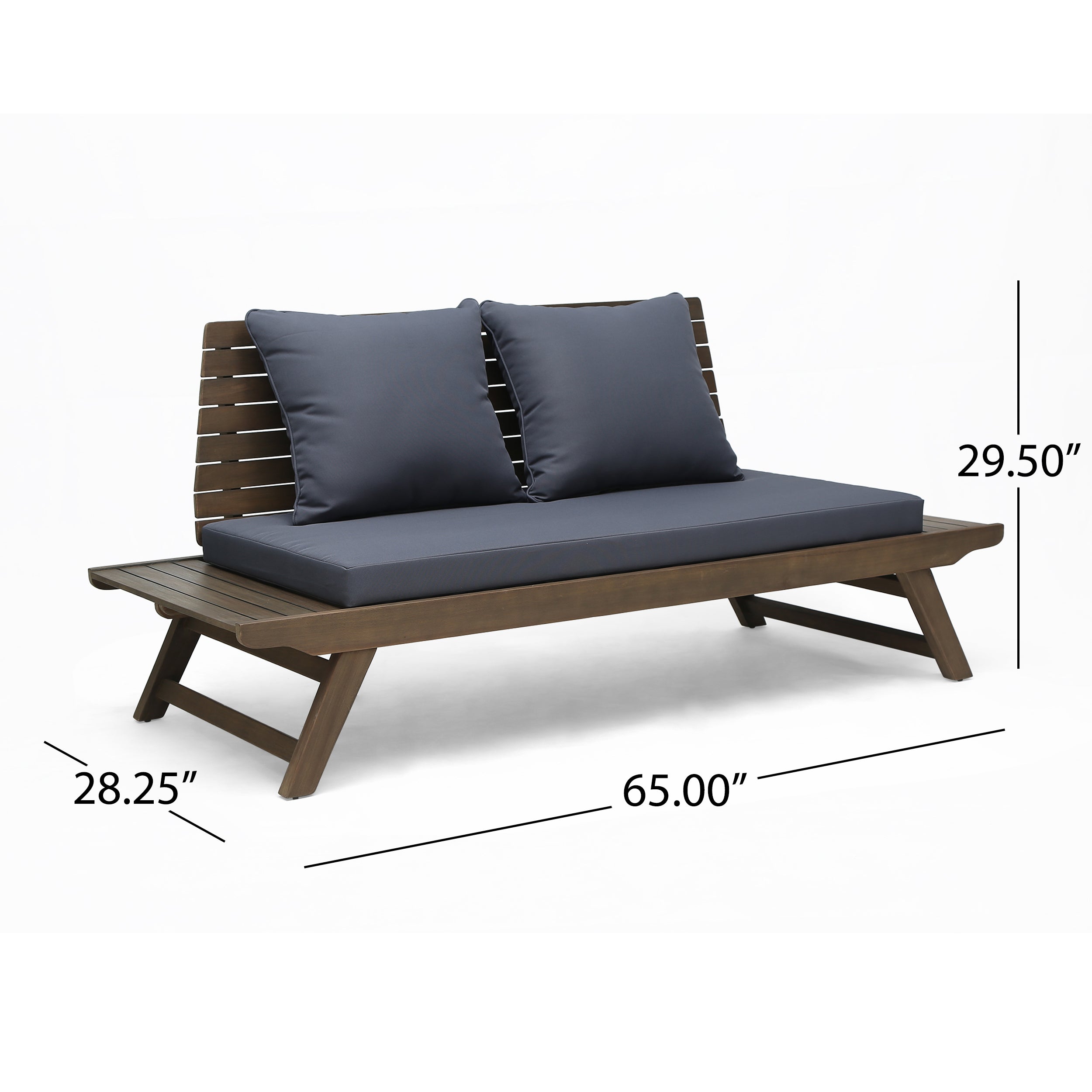 Lucy Outdoor Acacia Wood 4 Seater Chat Set