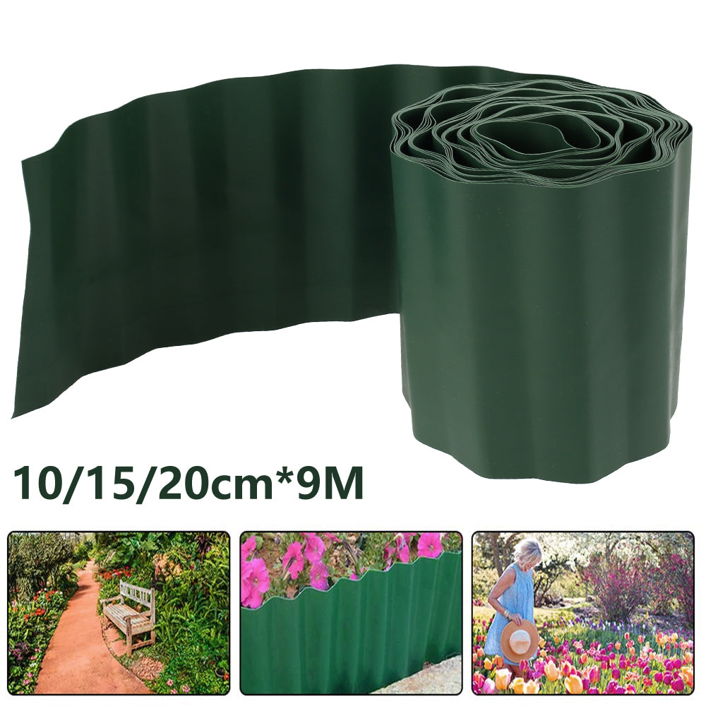 HOTBEST Garden Lawn Edging,10cmx900cm,15cmx900cm,20cmx900cm,Corrugated Garden Lawn Edge, for Pathway Patio Yard Balcony Plant Edging