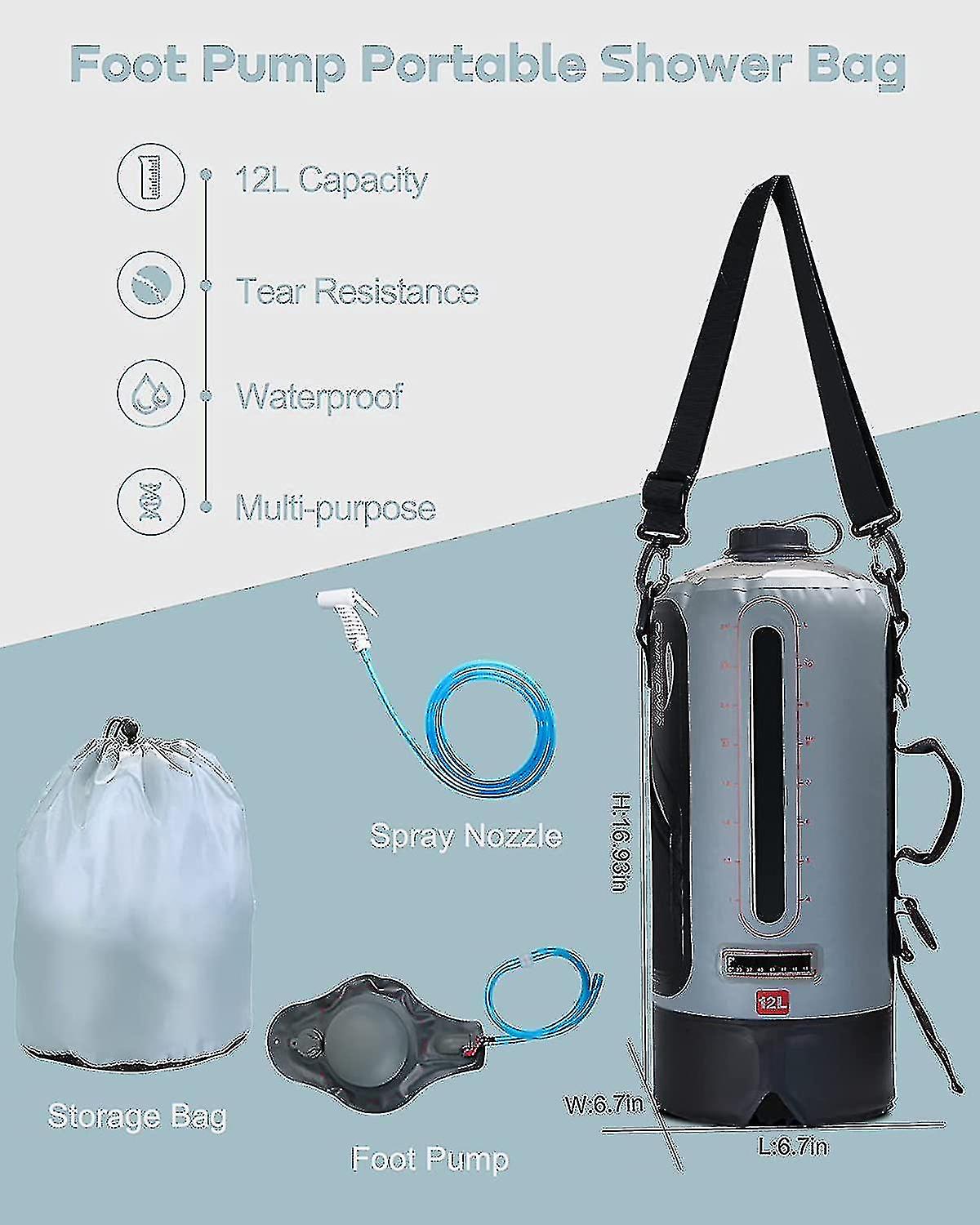 Cam Er Bag， Portable Cam Er Pump For Outdoor Cam， Er Bag With Pressure Foot Pump And Er ， 3 Ns/12l