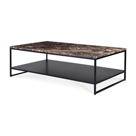 STONE TABLE BASSE DARK EMPERADOR 120X70X38