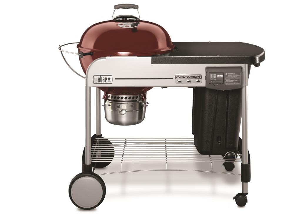 Performer Deluxe Charcoal Grill ; 22 In. Crimson ;