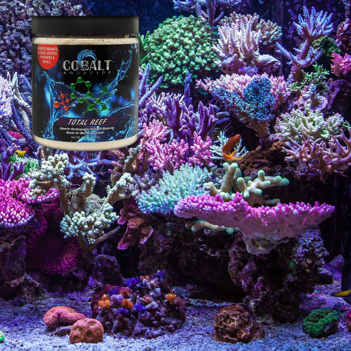 Cobalt Aquatics Total Reef Superior Rechargeable Pollutant Removing Marine Aquarium Resins