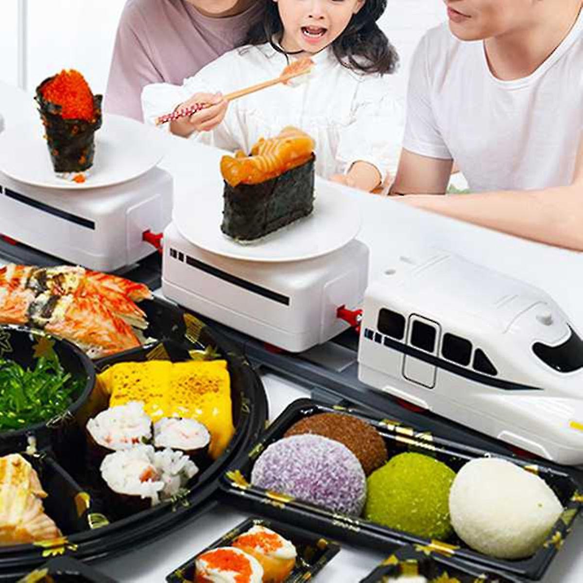 Born Pretty Sushi Train Rotary Sushi Toy Track Conveyor Belt Rotating Table Kid Food Train Set Diy Sushi Sushi