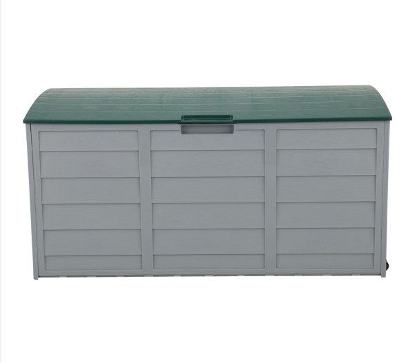 75gal 260L Outdoor Garden Plastic Storage Deck Box Chest Tools Cushions Toys Lockable Seat