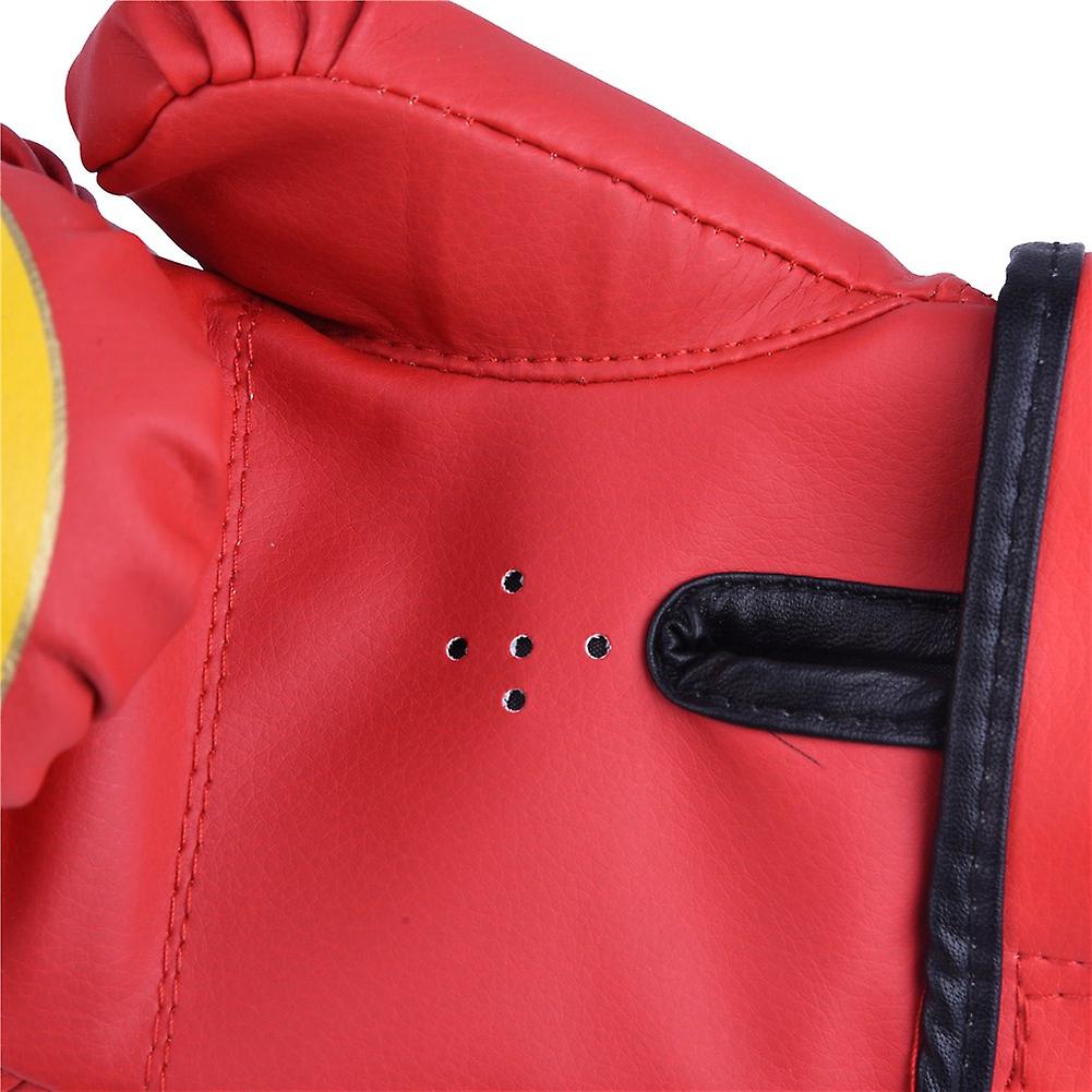 Child Boxing Fighting Muay Thai Sparring Punching Kickboxing Grappling Sandbag Gloves Red