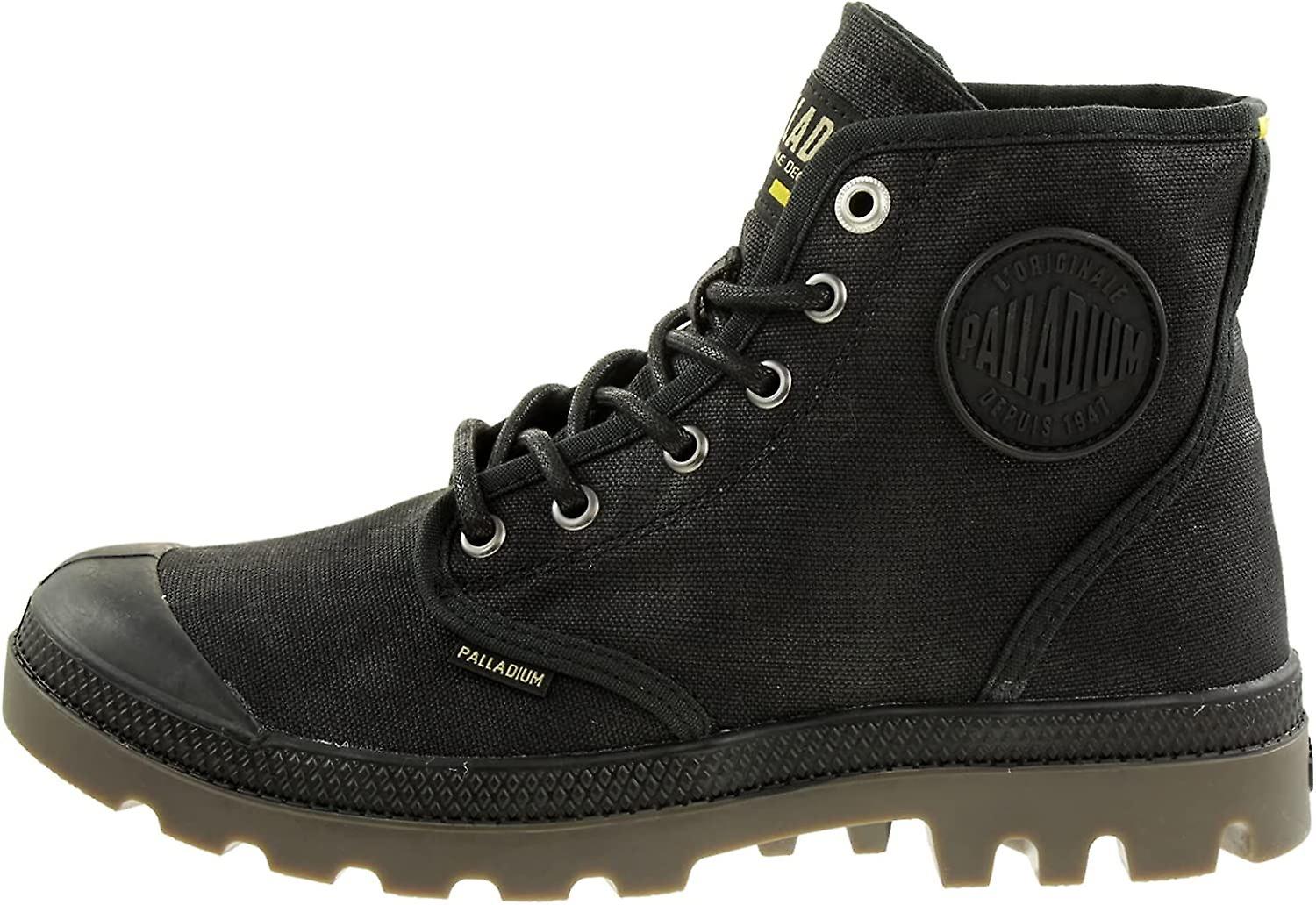 Palladium Pampa Hi Black Mens Waxed Canvas Ankle Mid Boots-7