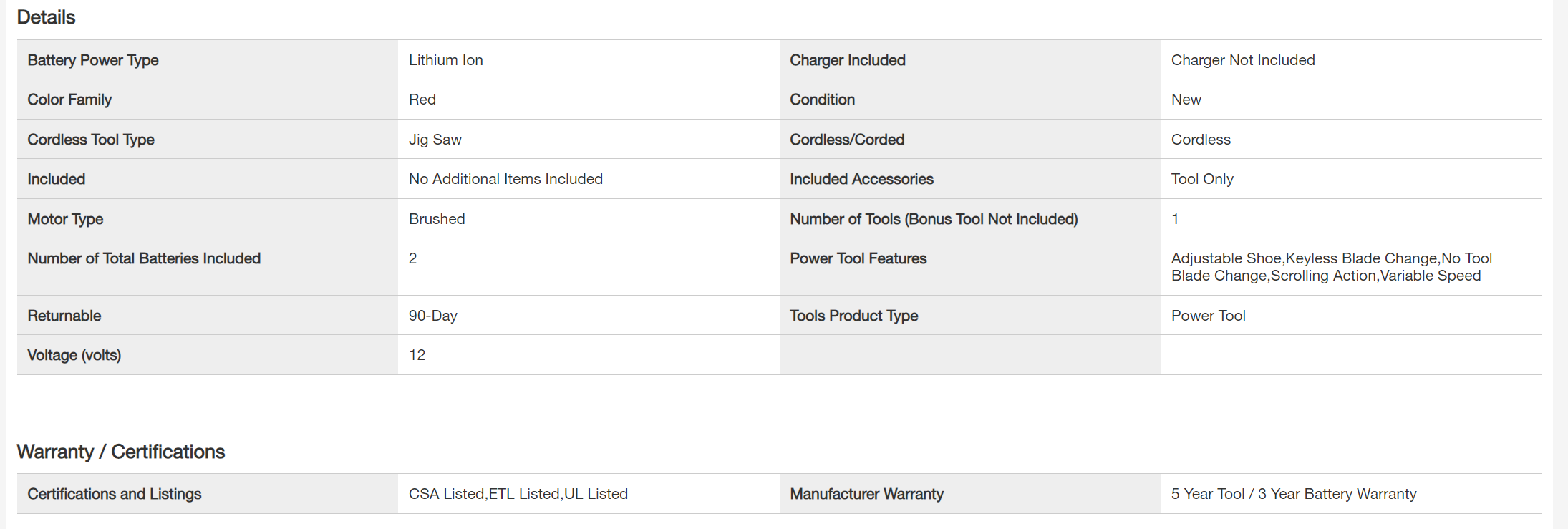 Milwaukee 2445-20-2447-20-48-11-2412 M12 12V Lithium-Ion Cordless Jig Saw and Crown Stapler with two 3.0 Ah Batteries