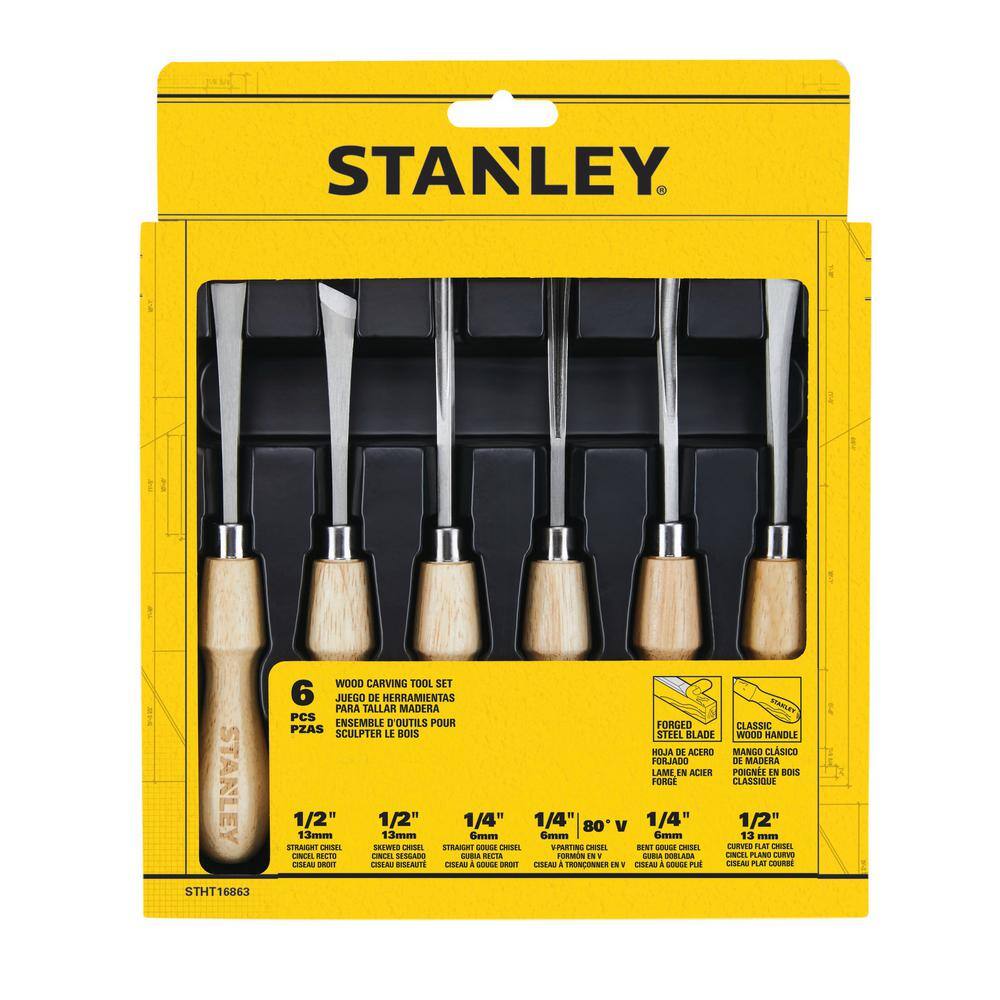 Stanley Wood Carving Set (6-Piece) STHT16863