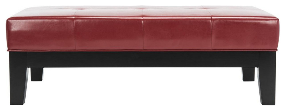 Dana Cocktail Ottoman Black/Red   Contemporary   Footstools And Ottomans   by V.S.D Furniture  Houzz