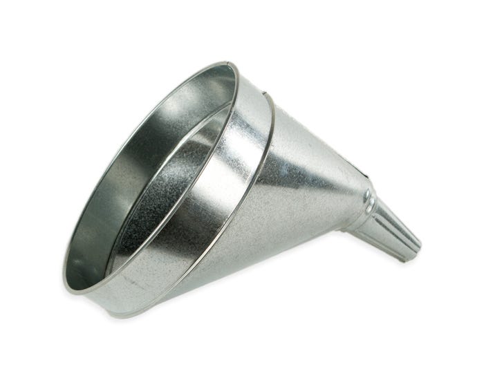 Funnel King Galvanized Off-Set Funnel 6 Quart 94465