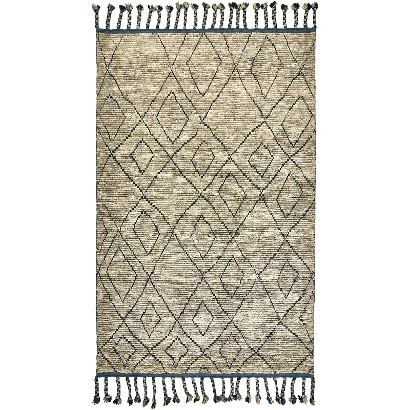 Weave and Wander Vail Crisscross Tassel Rug