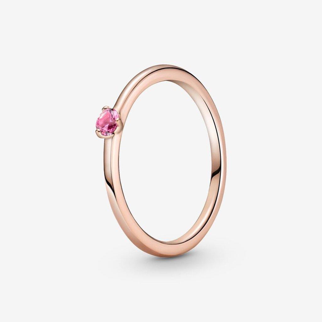 PANDORA  Pink Solitaire Ring