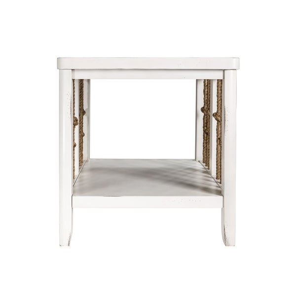 Dockside White End Table