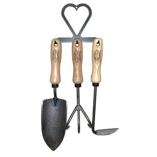 DeWit 3-Piece Garden Tool Set - Hand Trowel Cultivator and Cape Cod Weeder with Hanger 31-1414