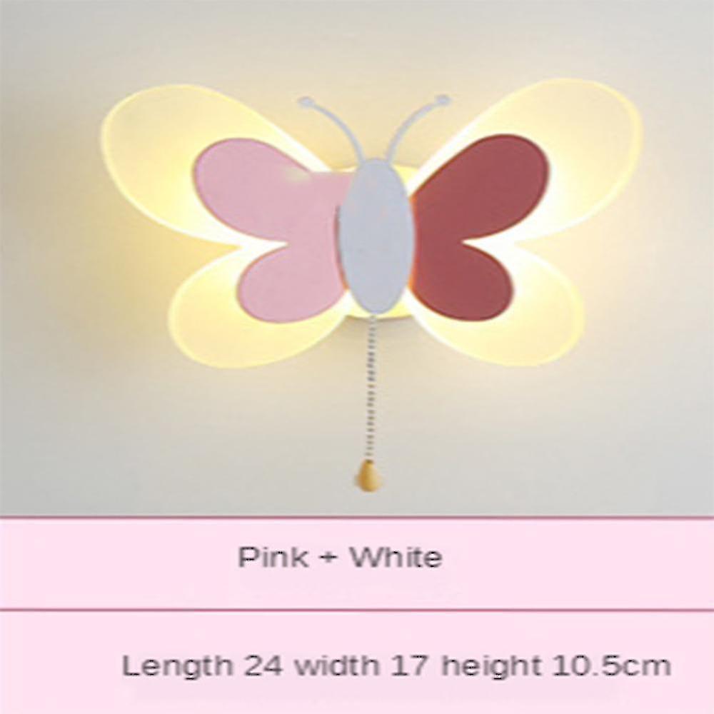 14w Creative Led Children's Room Wall Lamp Cartoon Butterfly Wall Lamp Bedside Lamp(warm Light)