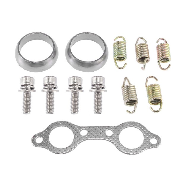 Unique Bargains Atv Exhaust Pipe Manifold Gasket And Spring Bolts Rebuild Kit For Polaris Sportsman 600 700 3610047 1set