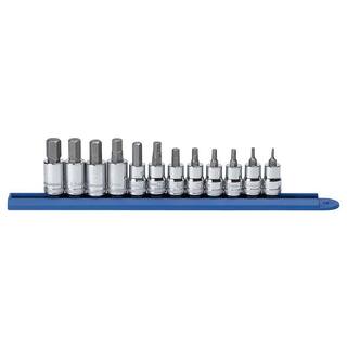 GEARWRENCH 38 in. Drive Metric Hex Bit Socket Set (12-Piece) 80580