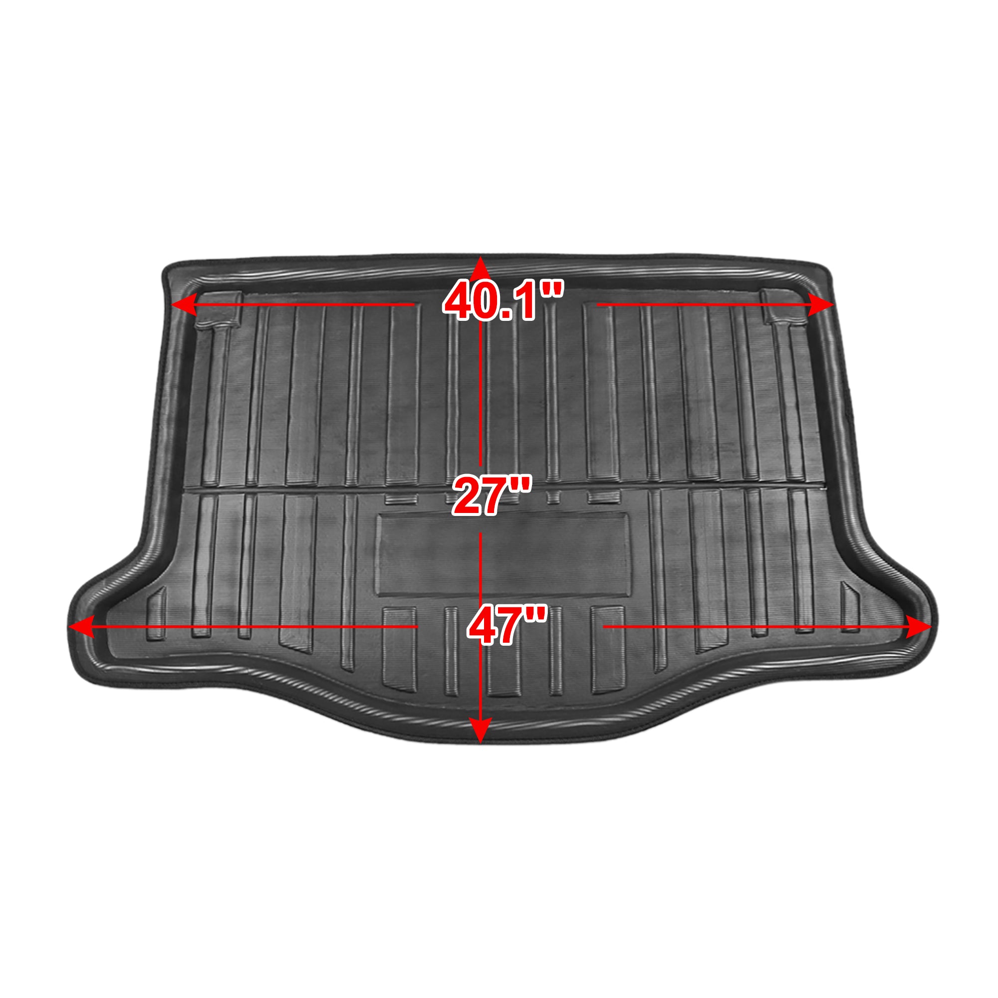 Black Rear Trunk Boot Liner Cargo Mat Floor Tray for 2016-2018 Honda Fit