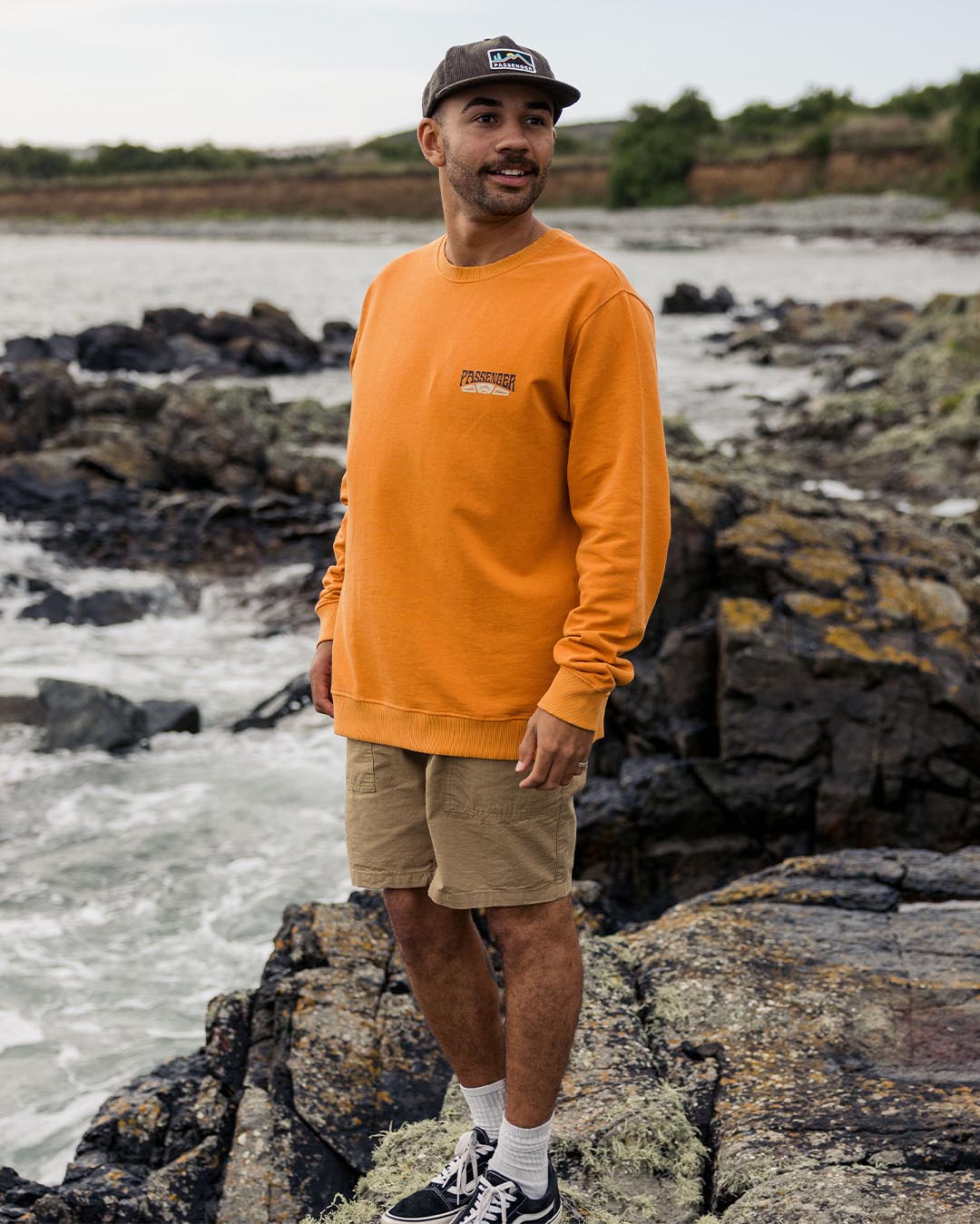 Lauca Recycled Cotton Sweatshirt - Tangerine