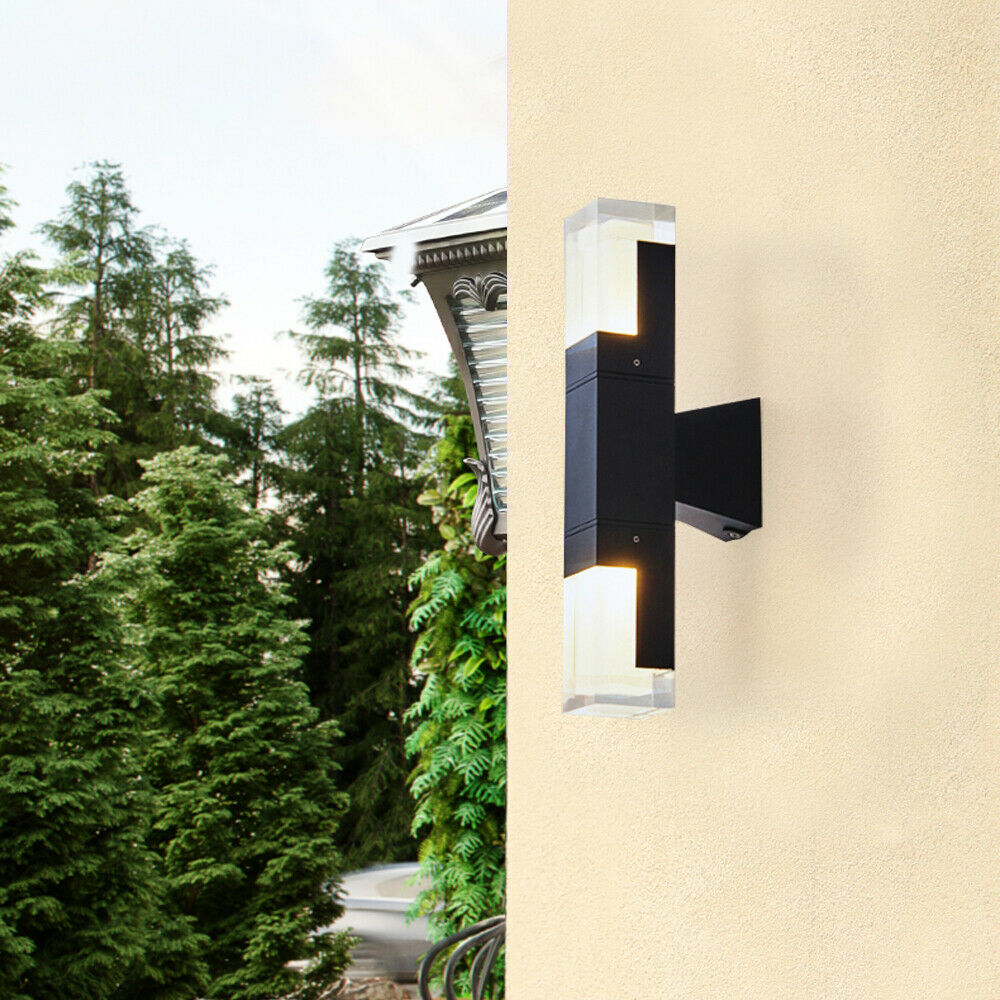 DENEST Modern Outdoor Wall Light LED Exterior Porch Sconce Lamp Fixture Waterproof