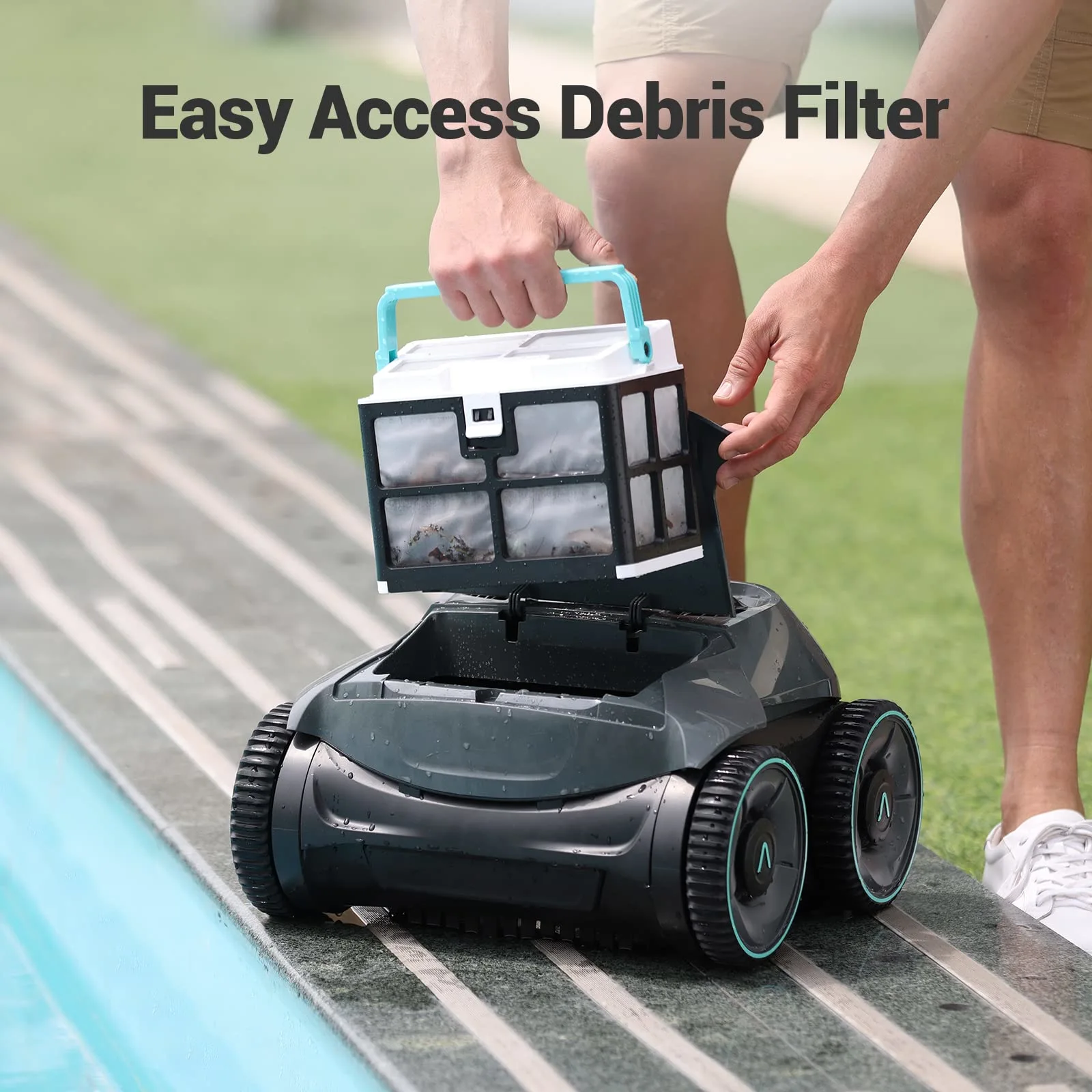 (2024 Upgrade)  Cordless Robotic Pool Cleaner