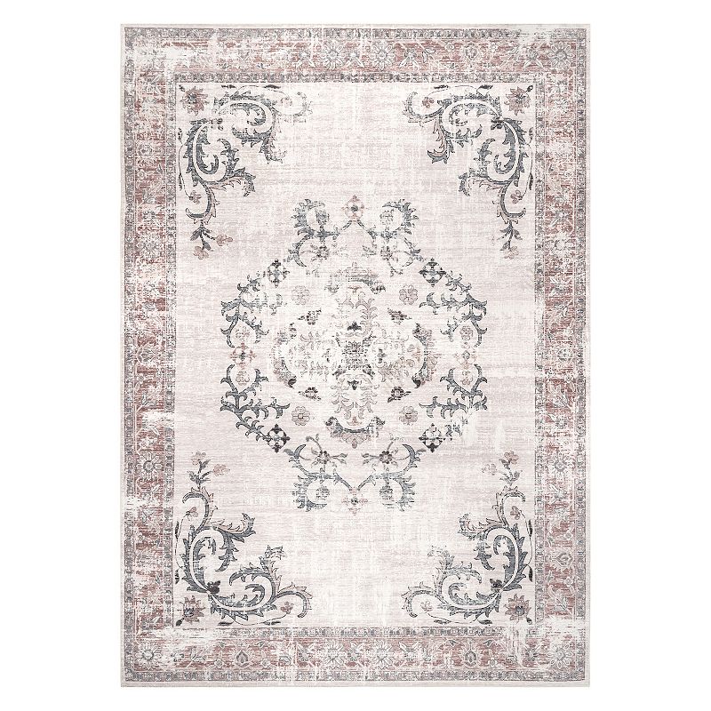 nuLoom Layna Machine Washable Distressed Vintage Area Rug