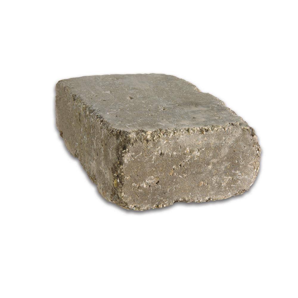 Rockwood Retaining Walls Lakeland I 8 in. L x 12 in. W x 4 in. H Bluestone Tumbled Concrete Garden Wall Block (20-Pieces6.5 sq. ft.pack) 3000180